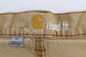 Carhartt Logo Patch Relaxed Fit Tan Shorts - Pants/Shorts - Thrifted Threads