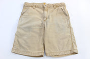 Carhartt Logo Patch Relaxed Fit Tan Shorts - Pants/Shorts - Thrifted Threads
