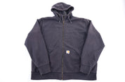 Carhartt Logo Patch Sherpa Lined Full Zip Jacket - Jacket - Thrifted Threads