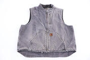 Carhartt Logo Patch Sherpa Lined Full Zip Vest - Vest - Thrifted Threads