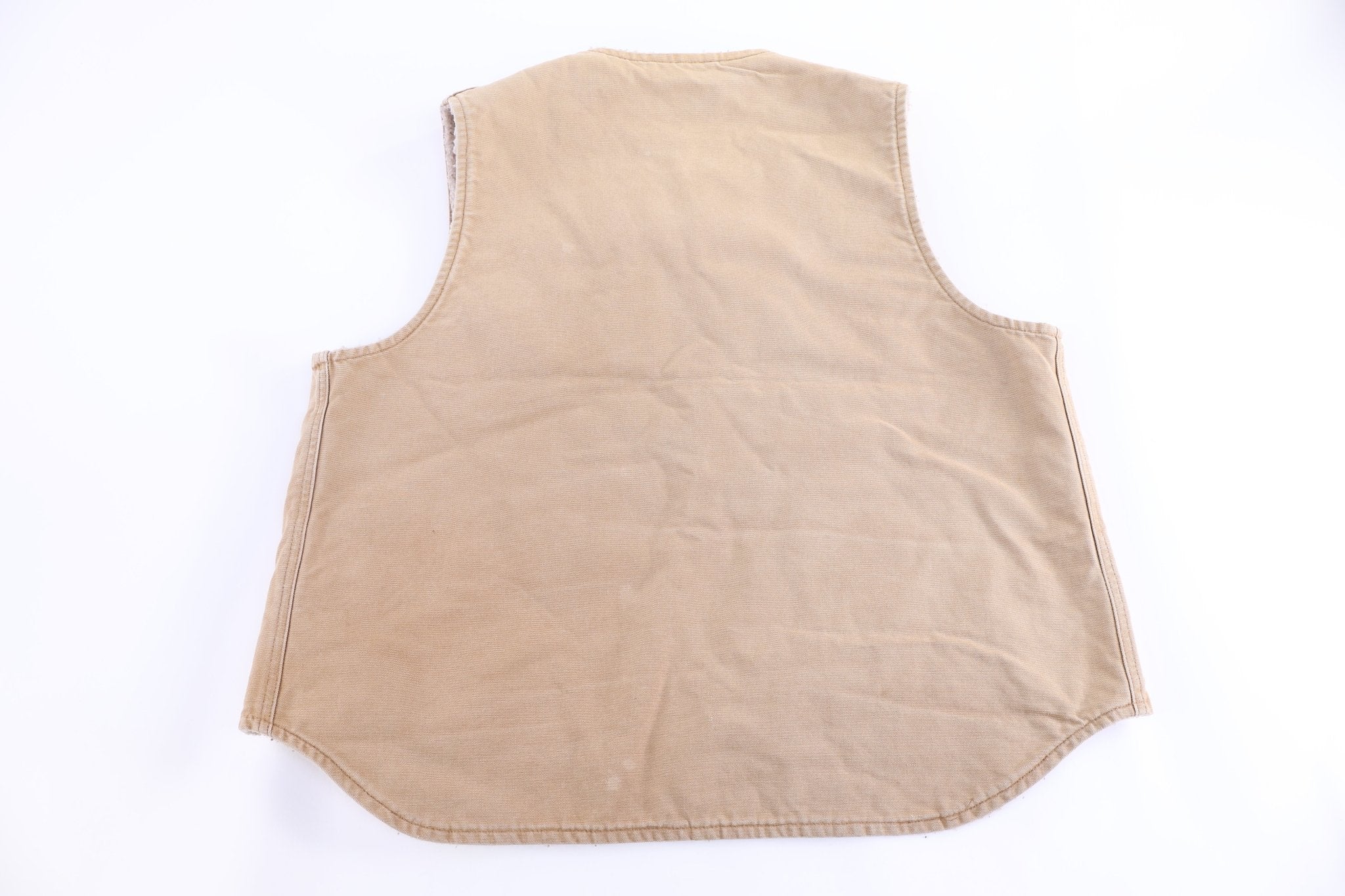 Carhartt Logo Patch Sherpa Lined Full Zip Vest - Vest - Thrifted Threads