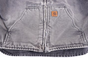 Carhartt Logo Patch Sherpa Lined Full Zip Vest - Vest - Thrifted Threads
