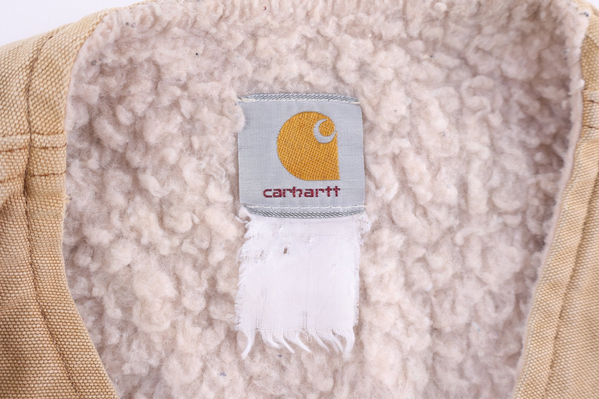 Carhartt Logo Patch Sherpa Lined Full Zip Vest - Vest - Thrifted Threads