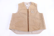 Carhartt Logo Patch Sherpa Lined Full Zip Vest - Vest - Thrifted Threads