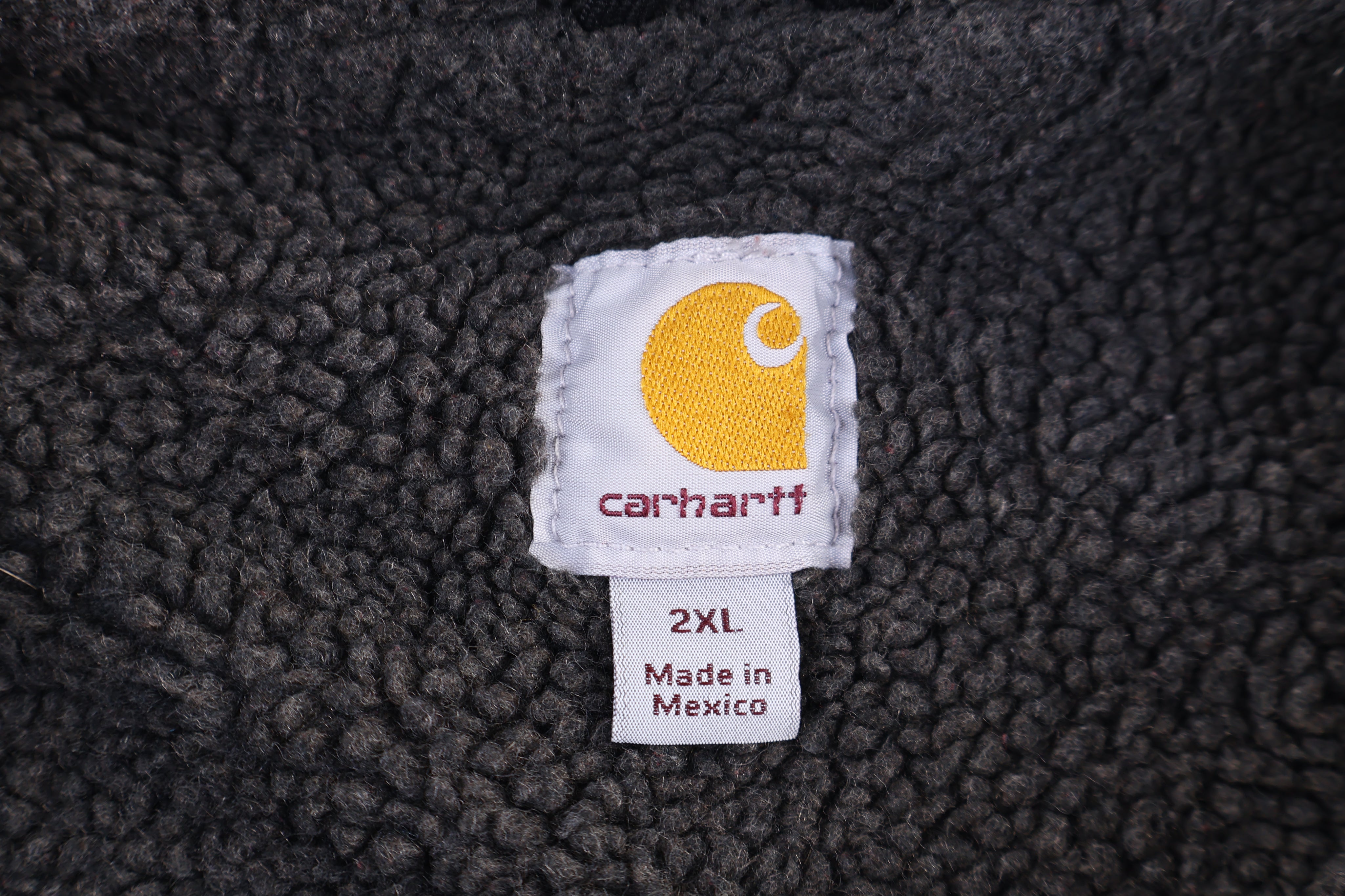 Carhartt Logo Patch Sherpa Lined Full Zip Vest - Vest - Thrifted Threads