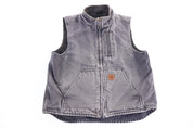 Carhartt Logo Patch Sherpa Lined Full Zip Vest - Vest - Thrifted Threads