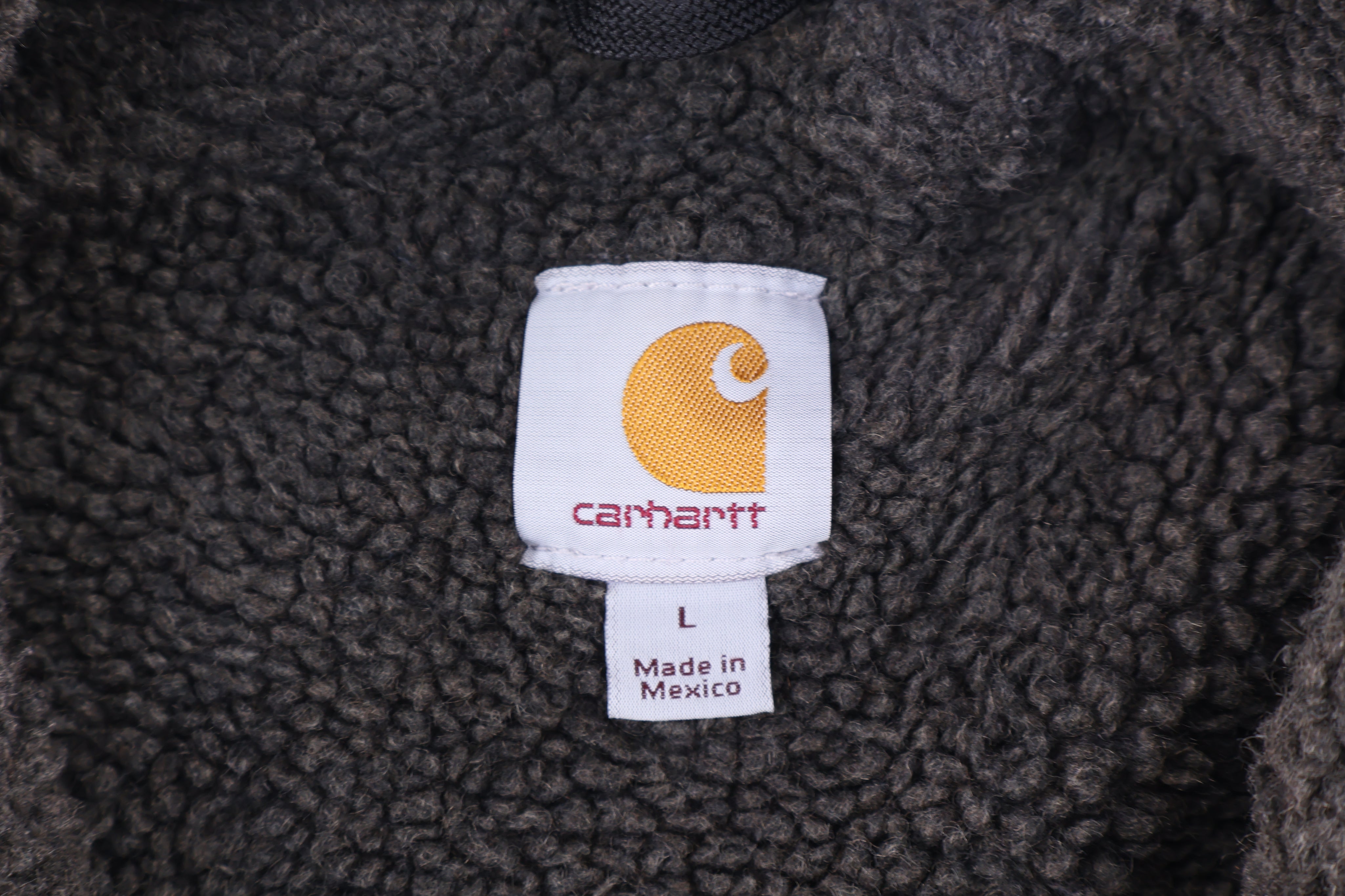 Carhartt Logo Patch Sherpa Lined Full Zip Vest - Vest - Thrifted Threads