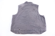 Carhartt Logo Patch Sherpa Lined Full Zip Vest - Vest - Thrifted Threads