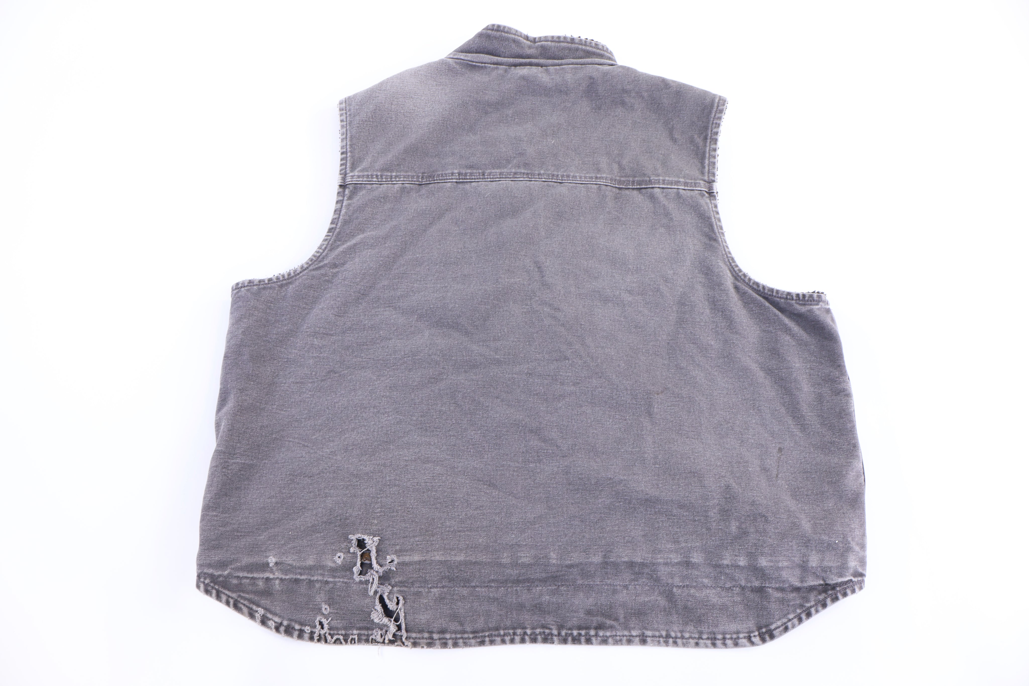 Carhartt Logo Patch Sherpa Lined Full Zip Vest - Vest - Thrifted Threads