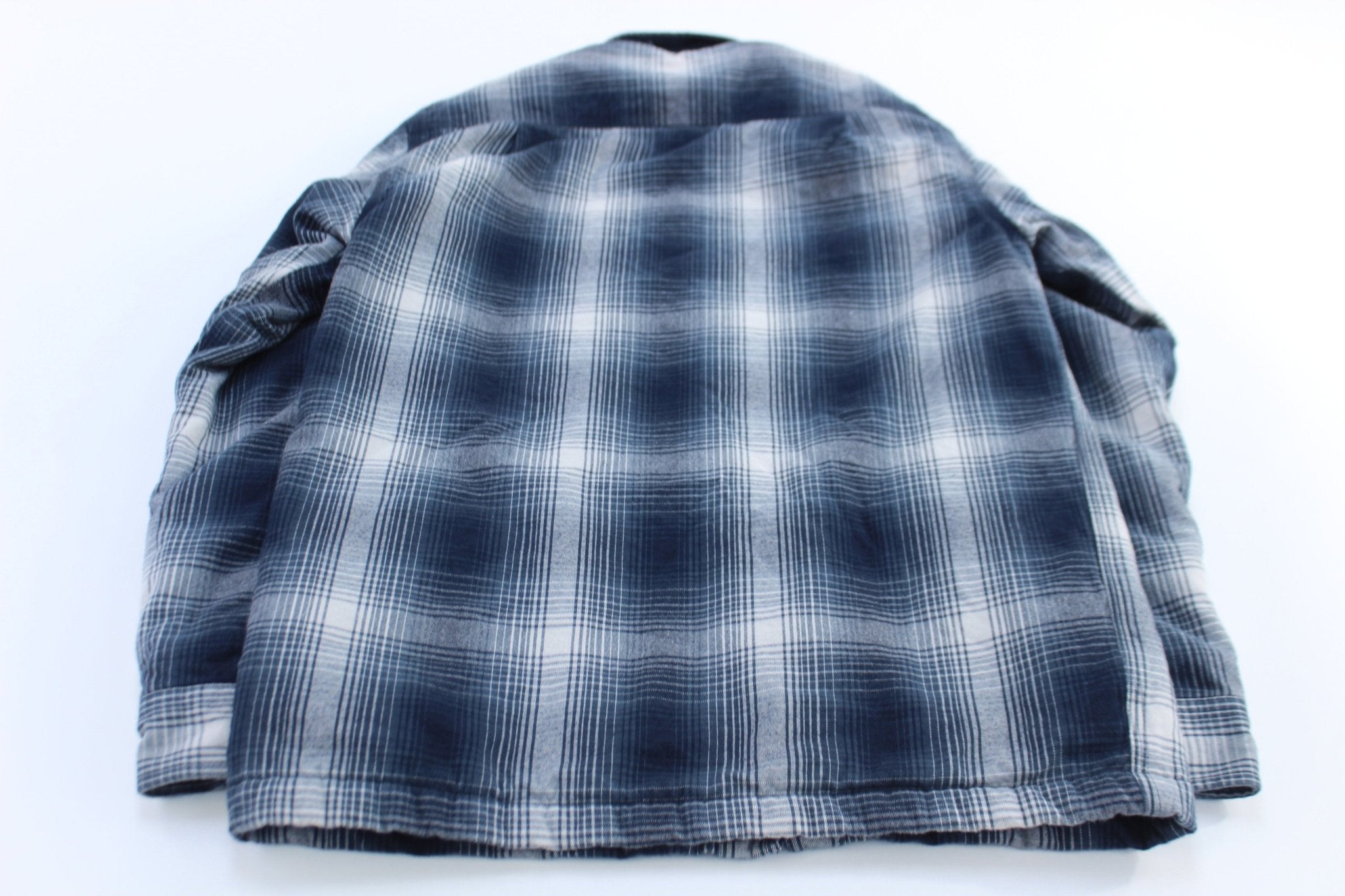 Carhartt Logo Patch Sherpa Lined Plaid Flannel Shirt Jac - ThriftedThreads.com