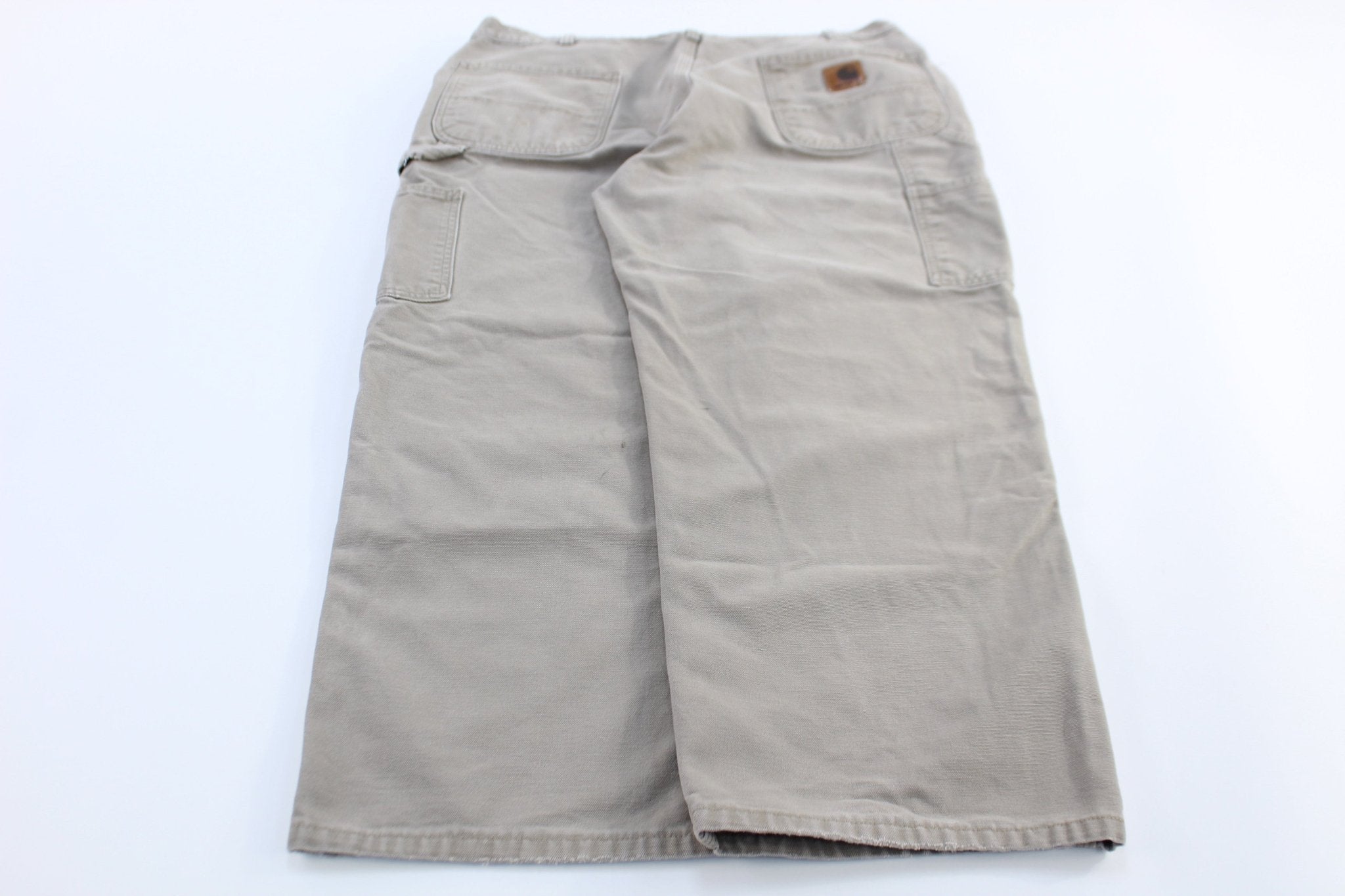 Carhartt Logo Patch Stone Carpenter Pants - Pants/Shorts - Thrifted Threads