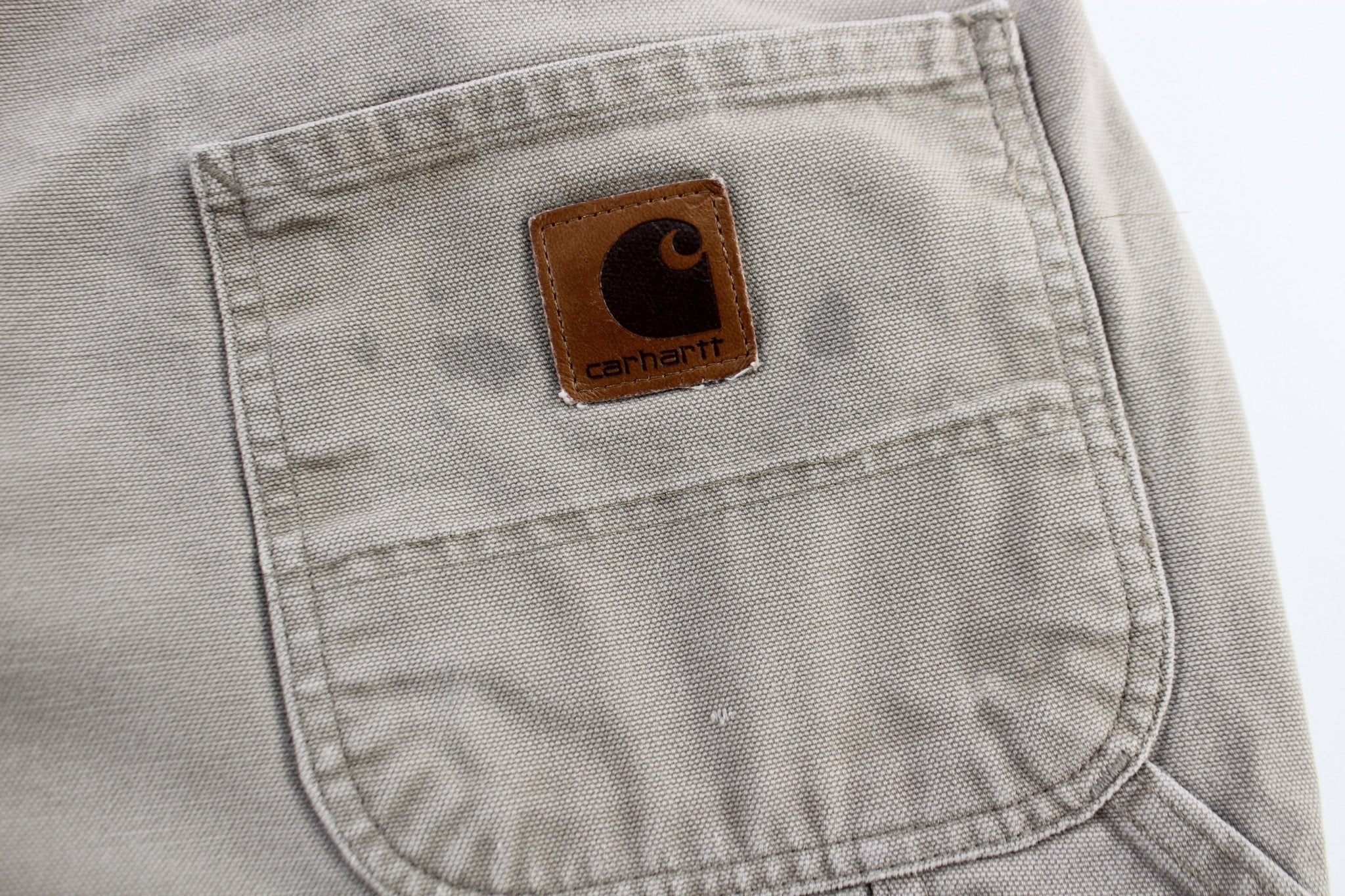 Carhartt Logo Patch Stone Carpenter Pants - Pants/Shorts - Thrifted Threads