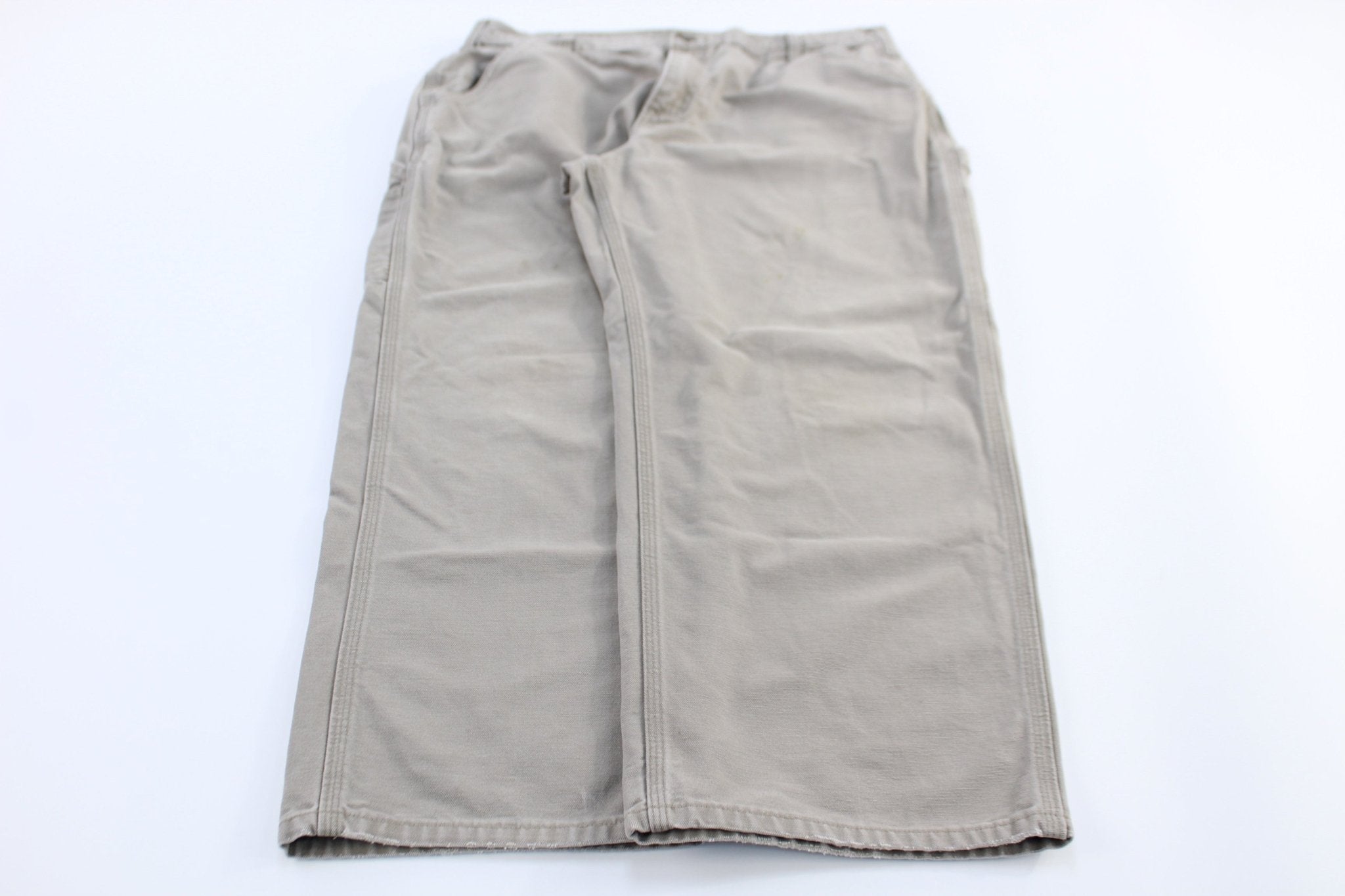 Carhartt Logo Patch Stone Carpenter Pants - Pants/Shorts - Thrifted Threads