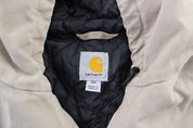 Carhartt Logo Patch Stone Hooded Zip Up Jacket - ThriftedThreads.com