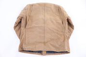 Carhartt Logo Patch Tan Blanket Lined Chore Jacket - Jacket - Thrifted Threads
