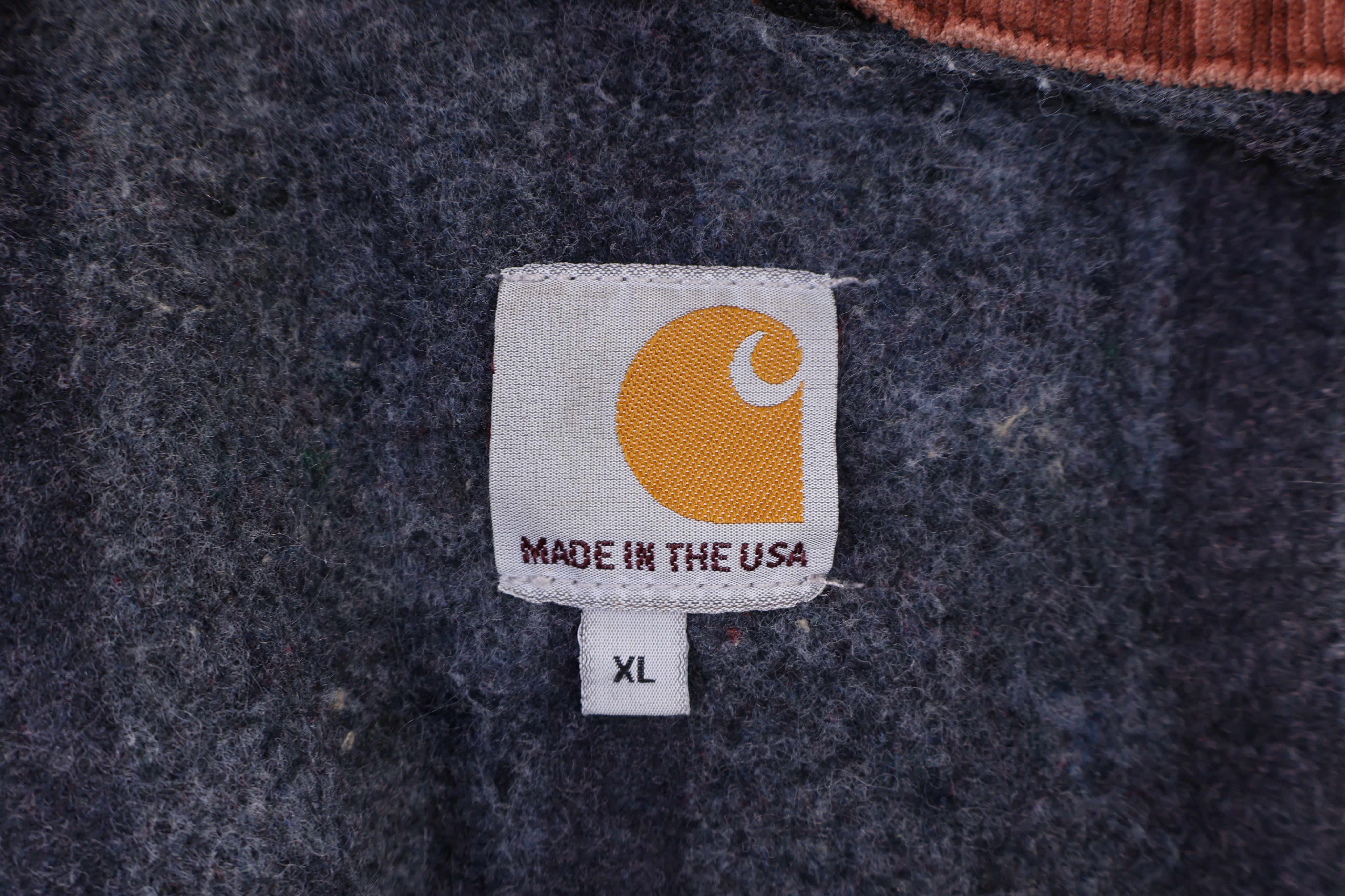 Carhartt Logo Patch Tan Blanket Lined Detroit Jacket - jacket - Thrifted Threads
