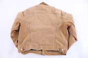 Carhartt Logo Patch Tan Blanket Lined Jacket - Jacket - Thrifted Threads