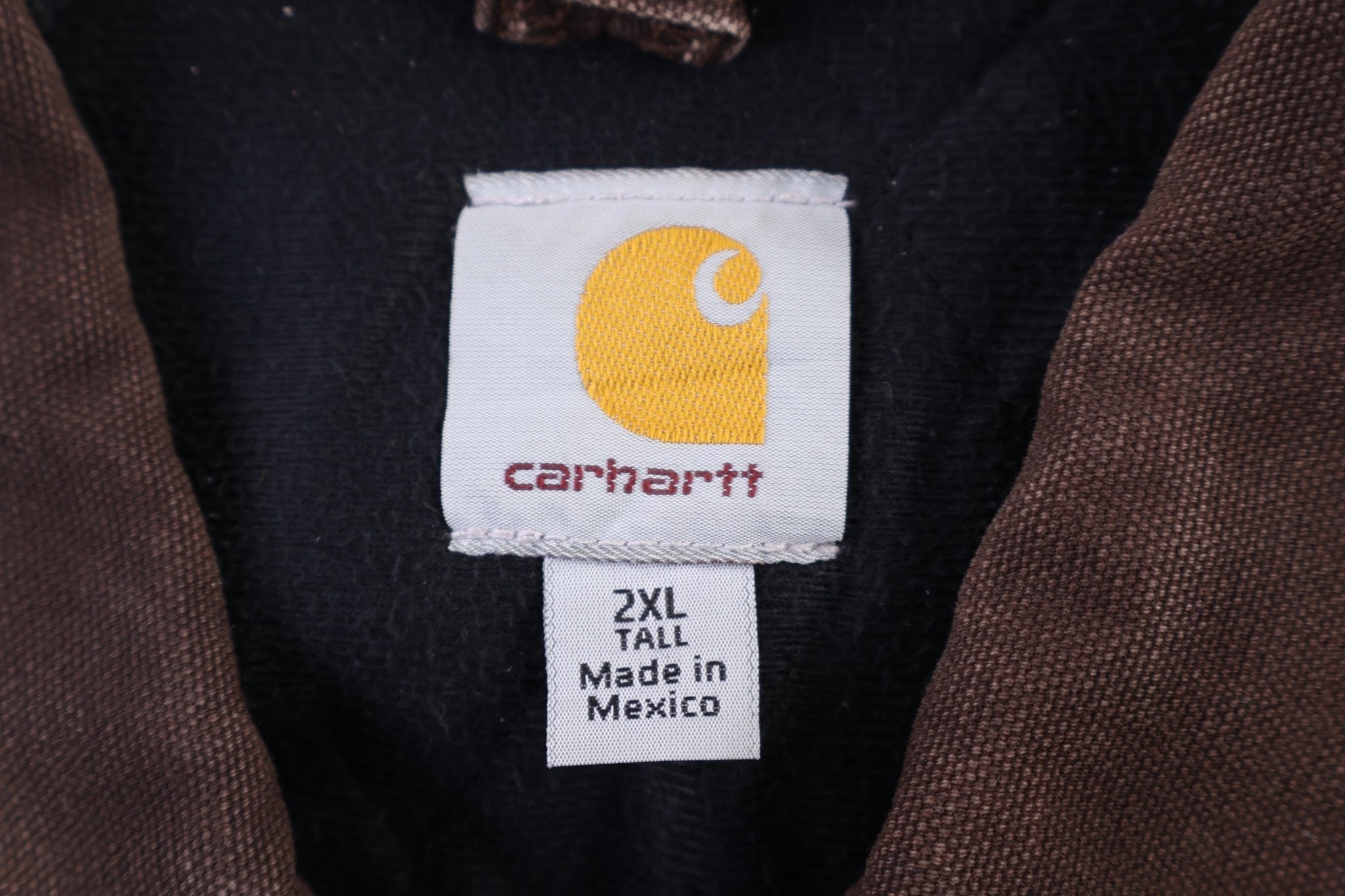 Carhartt Logo Patch Tan & Brown Santa Fe Jacket - Jacket - Thrifted Threads