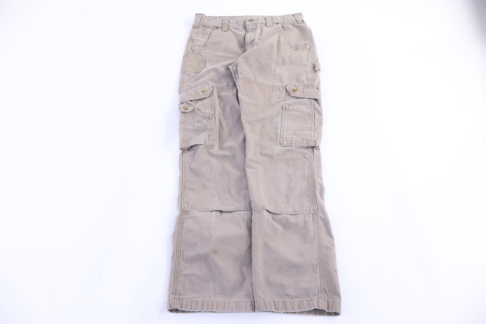 Carhartt Logo Patch Tan Cargo Pants - Pants - Thrifted Threads
