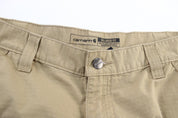 Carhartt Logo Patch Tan Cargo Shorts - ThriftedThreads.com