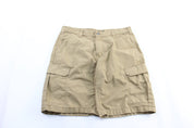 Carhartt Logo Patch Tan Cargo Shorts - ThriftedThreads.com