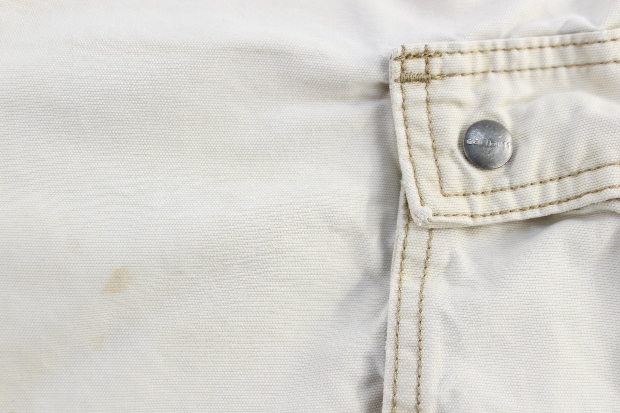 Carhartt logo Patch Tan Cargo Shorts - Pants/Shorts - Thrifted Threads