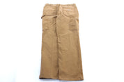 Carhartt Logo Patch Tan Carpenter Pants - ThriftedThreads.com