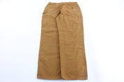 Carhartt Logo Patch Tan Carpenter Pants - ThriftedThreads.com