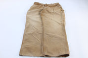 Carhartt Logo Patch Tan Carpenter Pants - ThriftedThreads.com
