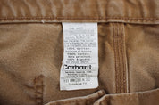 Carhartt Logo Patch Tan Carpenter Pants - ThriftedThreads.com