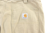 Carhartt Logo Patch Tan Carpenter Pants - ThriftedThreads.com