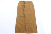 Carhartt Logo Patch Tan Carpenter Pants - ThriftedThreads.com