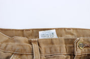 Carhartt Logo Patch Tan Carpenter Pants - ThriftedThreads.com