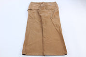 Carhartt Logo Patch Tan Carpenter Pants - ThriftedThreads.com