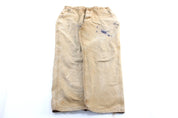 Carhartt Logo Patch Tan Carpenter Pants - ThriftedThreads.com