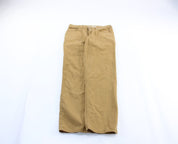 Carhartt Logo Patch Tan Carpenter Pants - ThriftedThreads.com