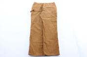 Carhartt Logo Patch Tan Carpenter Pants - ThriftedThreads.com