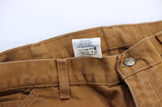 Carhartt Logo Patch Tan Carpenter Pants - ThriftedThreads.com