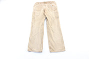 Carhartt Logo Patch Tan Carpenter Pants - ThriftedThreads.com