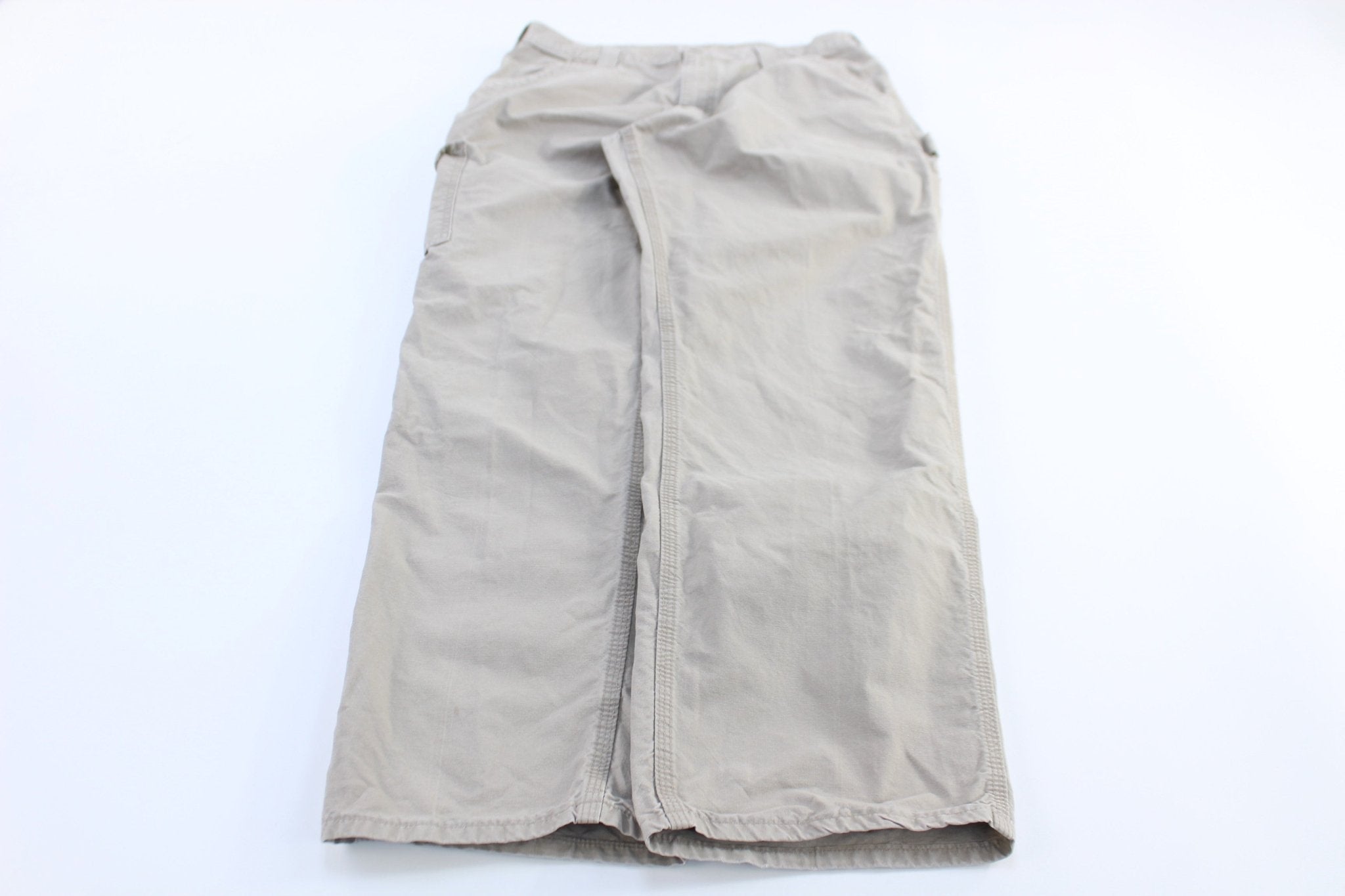 Carhartt Logo Patch Tan Carpenter Pants - Pants - Thrifted Threads