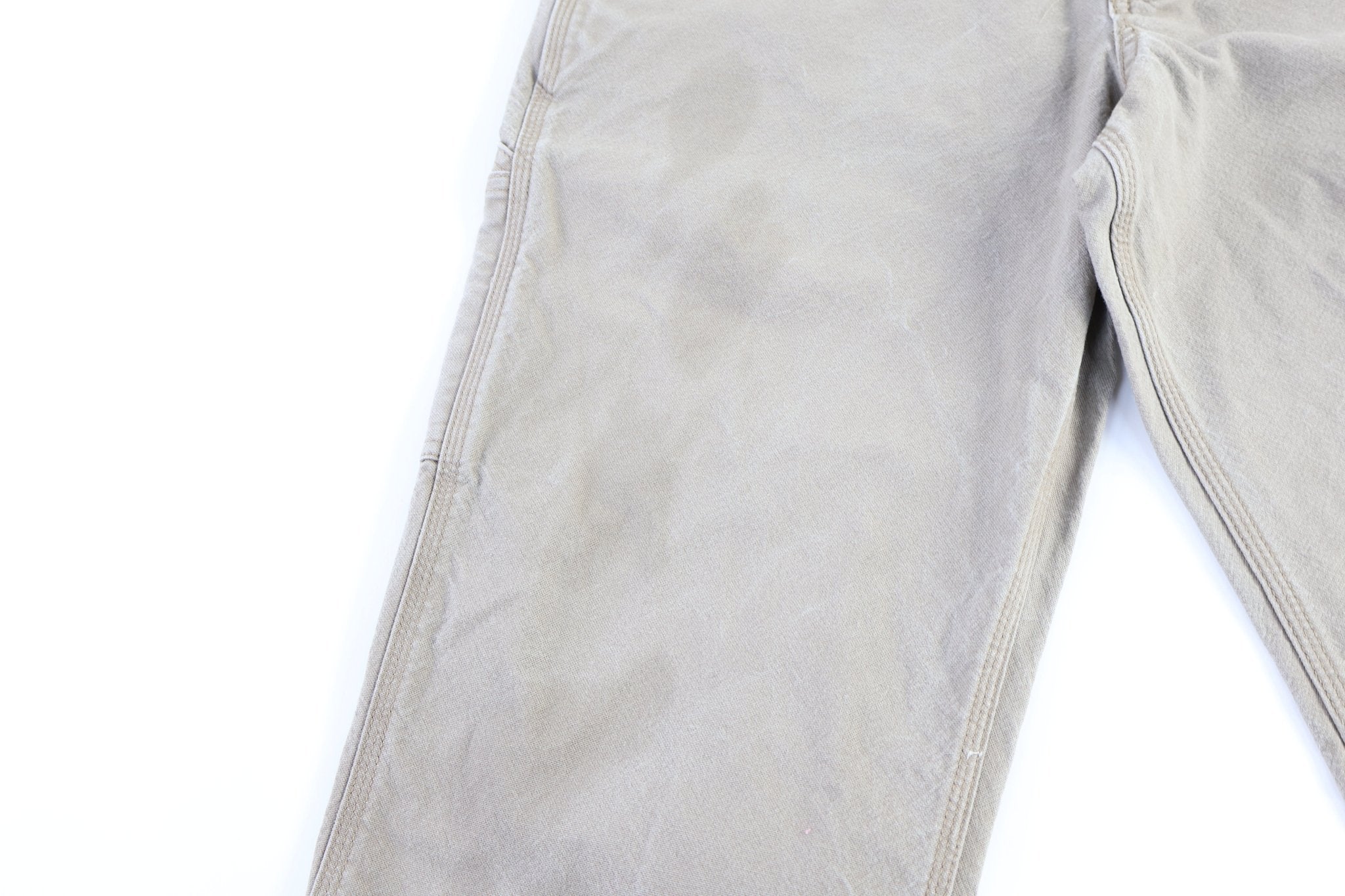 Carhartt Logo Patch Tan Carpenter Pants - Pants - Thrifted Threads