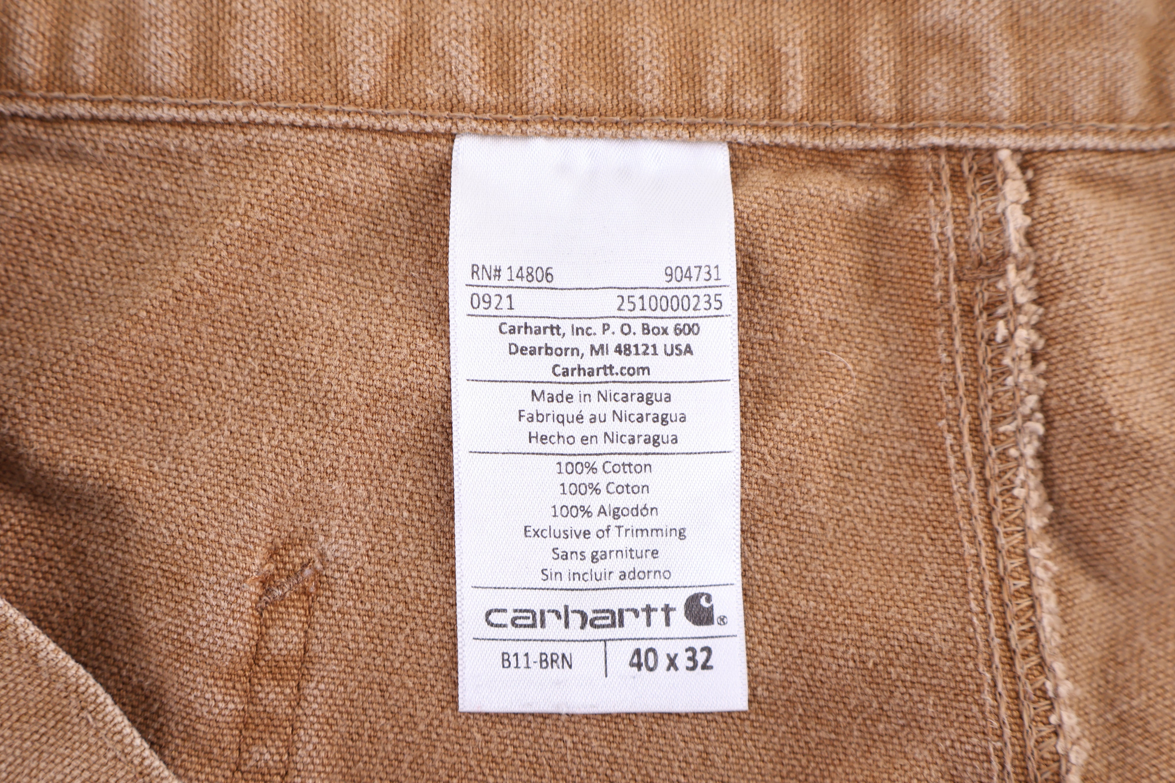 Carhartt Logo Patch Tan Carpenter Pants - Pants/Shorts - Thrifted Threads