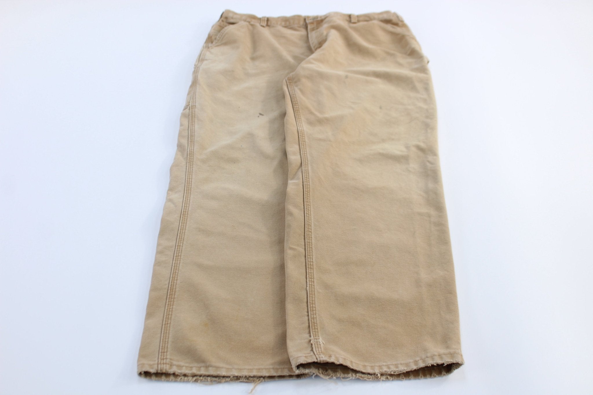 Carhartt Logo Patch Tan Carpenter Pants - Pants/Shorts - Thrifted Threads