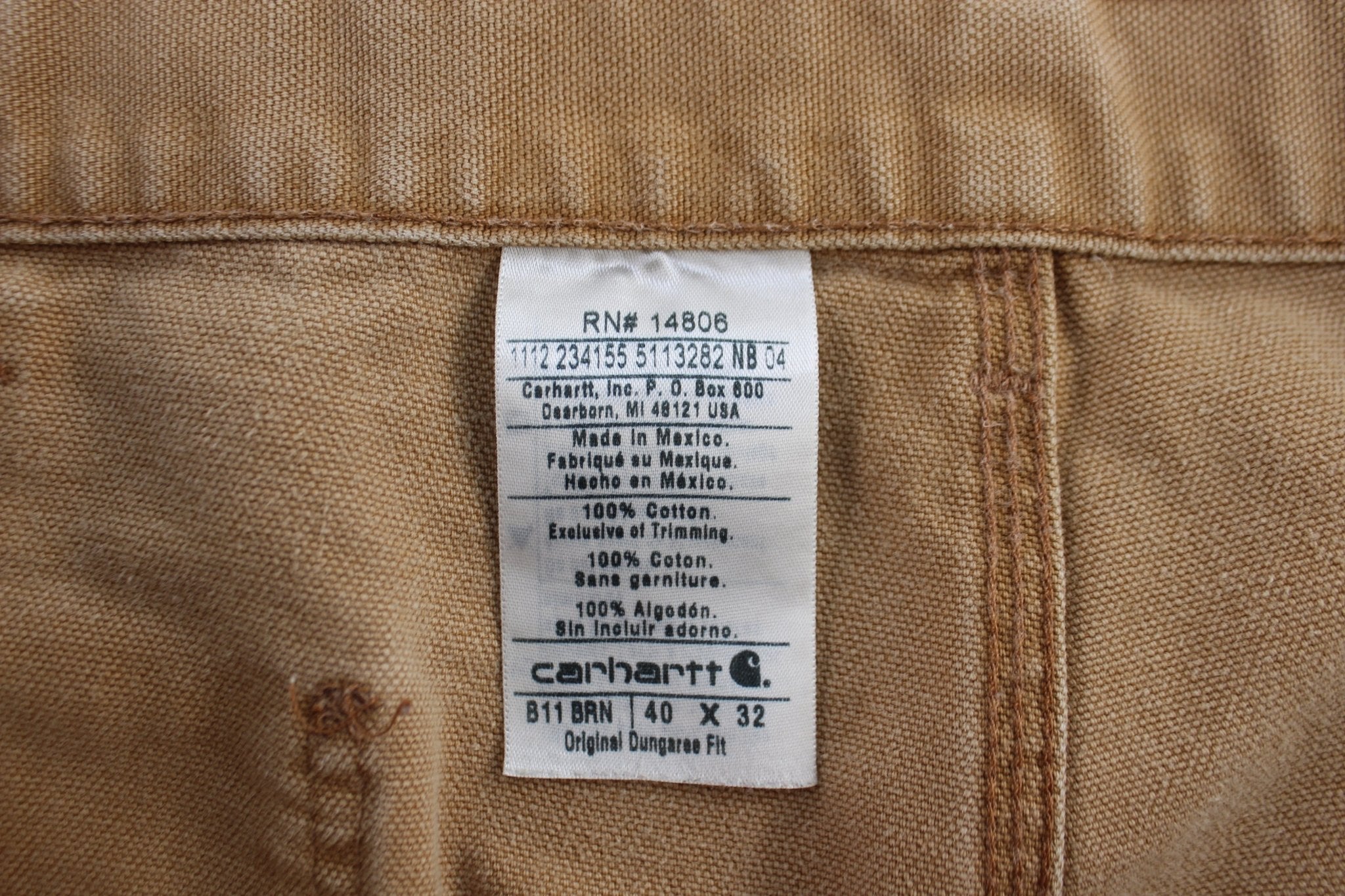 Carhartt Logo Patch Tan Carpenter Pants - Pants/Shorts - Thrifted Threads