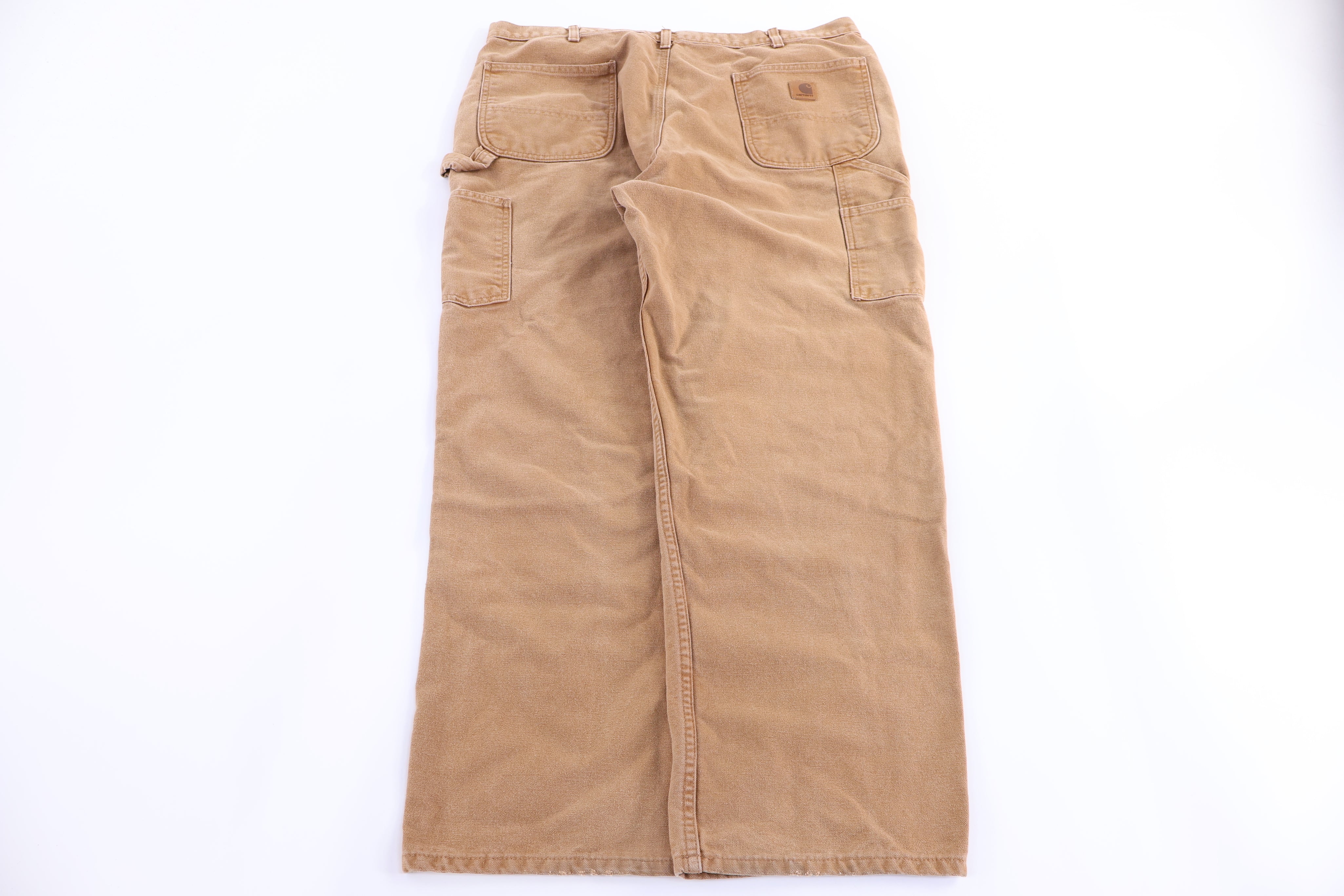 Carhartt Logo Patch Tan Carpenter Pants - Pants/Shorts - Thrifted Threads