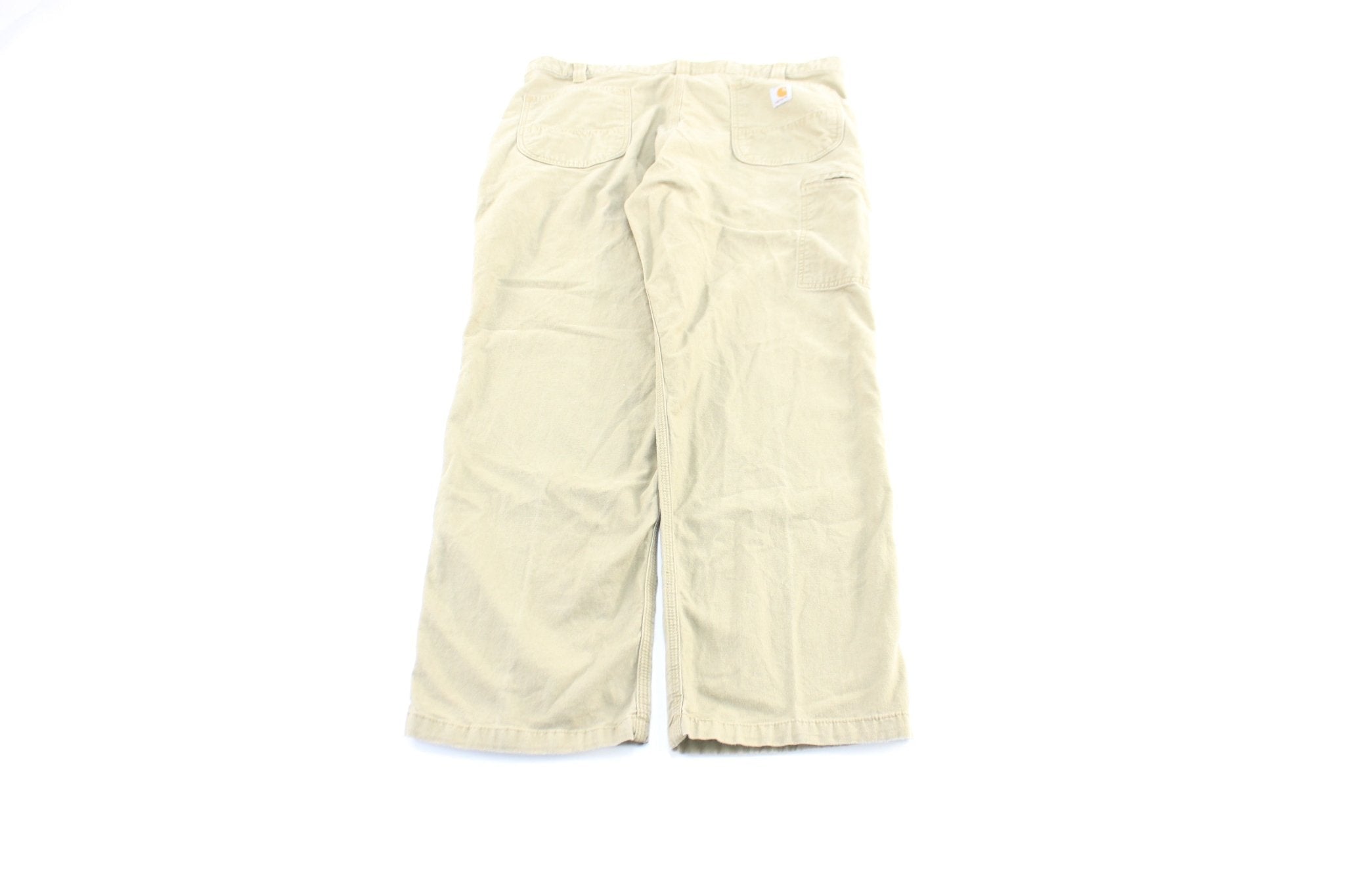 Carhartt Logo Patch Tan Carpenter Pants - Pants/Shorts - Thrifted Threads