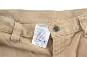 Carhartt Logo Patch Tan Carpenter Shorts - ThriftedThreads.com