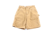 Carhartt Logo Patch Tan Carpenter Shorts - ThriftedThreads.com