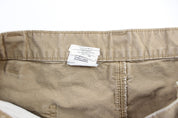 Carhartt Logo Patch Tan Carpenter Shorts - ThriftedThreads.com