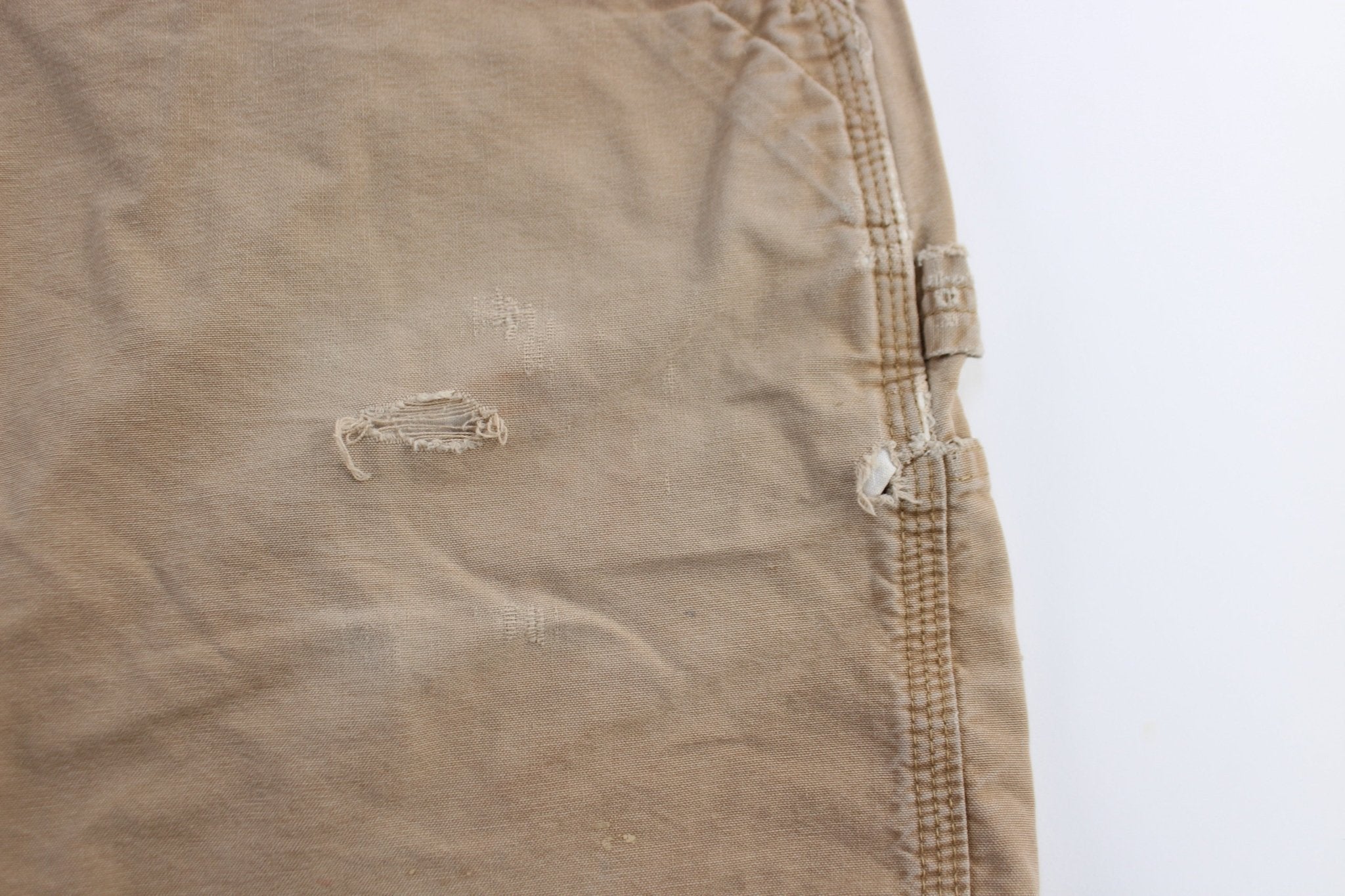 Carhartt Logo Patch Tan Carpenter Shorts - Pants/Shorts - Thrifted Threads